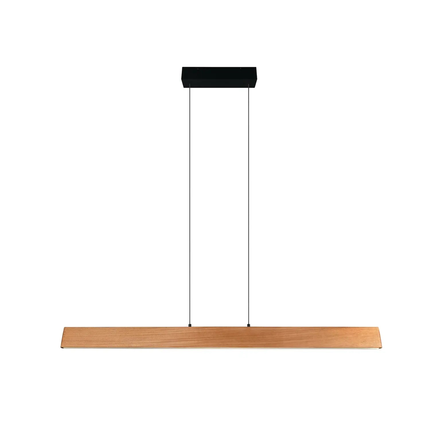 [gebraucht] B-ware Trio Lighting Led Pendelleuchte Hängelampe Edgewood Holz Dimmbar L150cm544