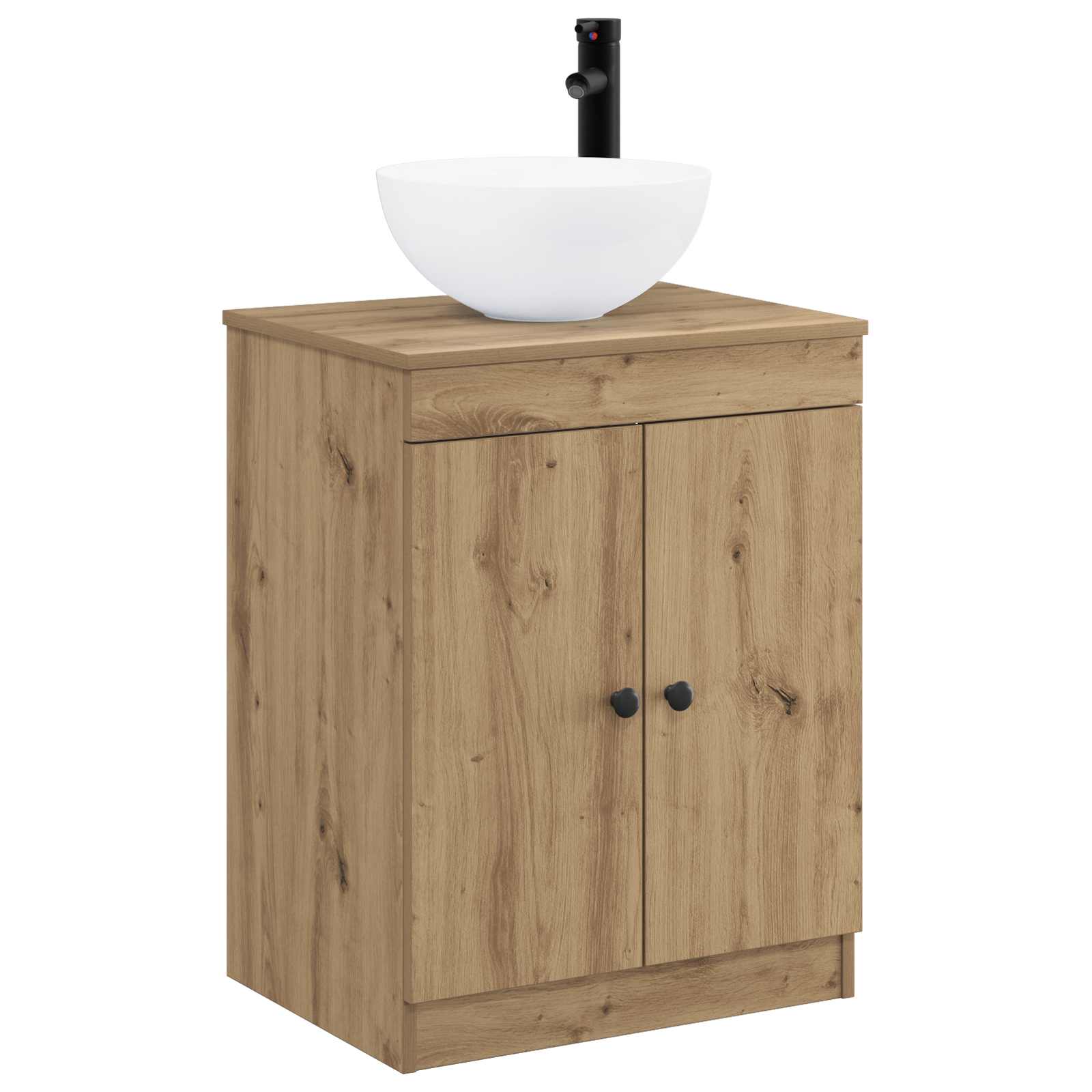 Vidaxl Bathroom Furniture Set Artisan Oak Engineered Wood
