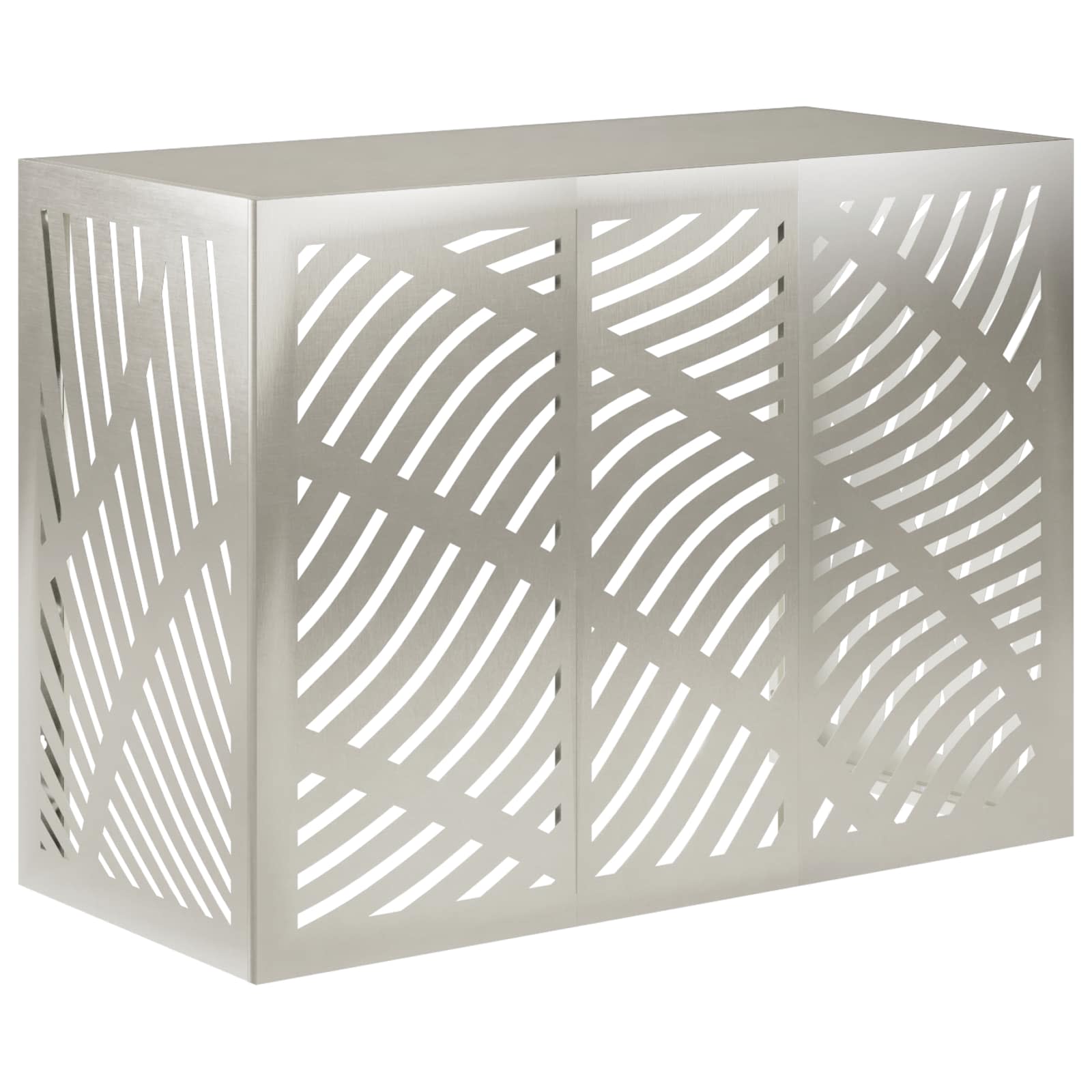 Vidaxl Air Conditioner Cover Silver 110 X 50 X 80 Cm Stainless Steel