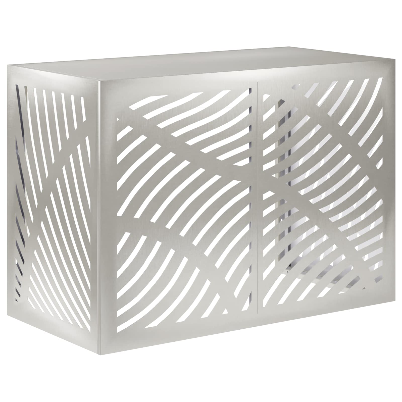 Vidaxl Air Conditioner Cover Silver 100 X 50 X 70 Cm Stainless Steel