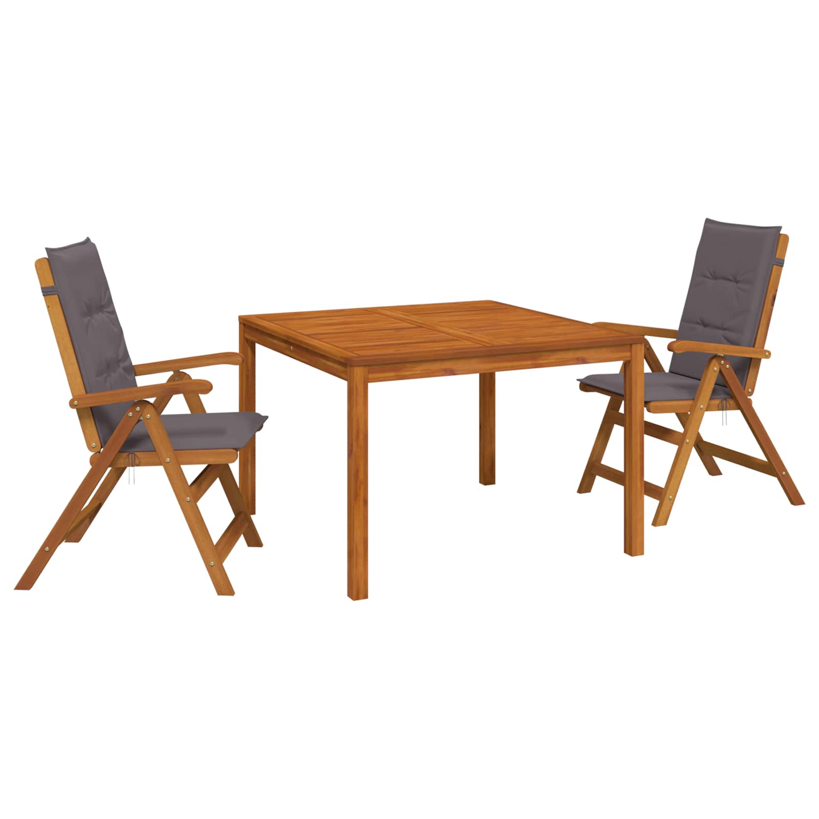 Vidaxl Garden Dining Set Natural Solid Acacia Wood