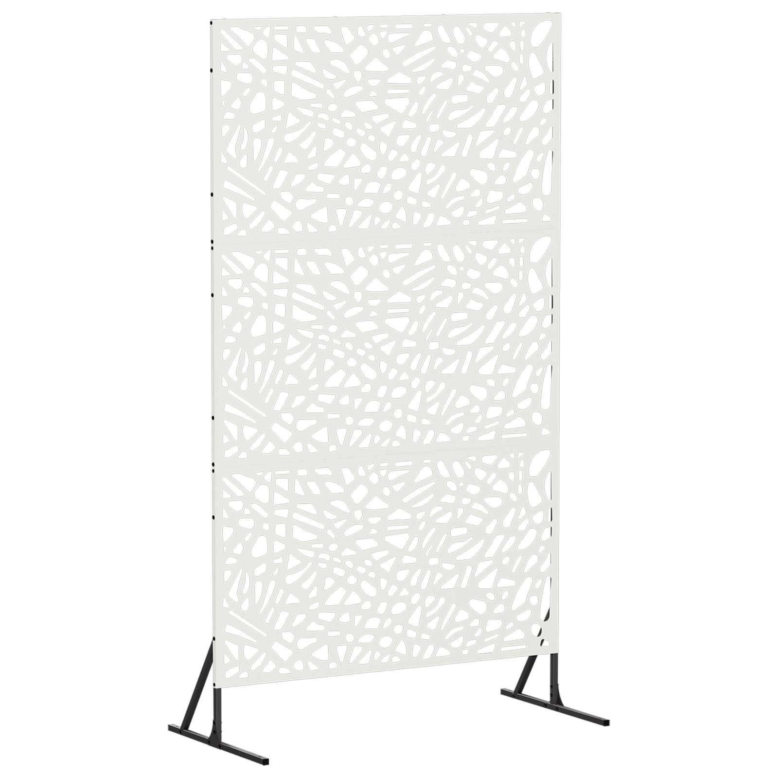 Vidaxl Privacy Screen 100 X 50 X 180 Cm Steel White