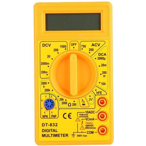 Vgeby Dt-832 Tragbares Multimeter, Handmultimeter, Ac/dc-spannungs-/stromwiderstandsmessgerät