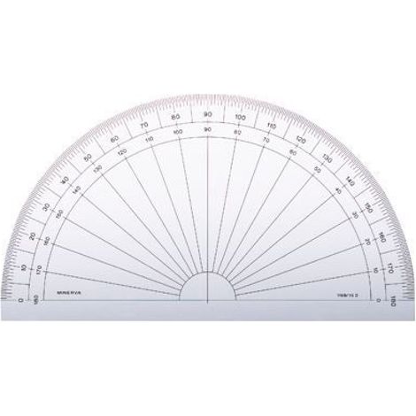 1/2-zoll-winkelmesser – 16 Cm – 180°–216° – Altuglas – Gradskala