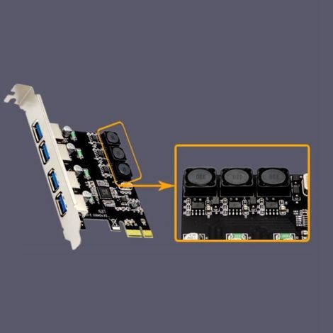 4 Usb 3.0 Pci Express Erweiterungskarten, Pcie-anschluss, Usb 3.0 Pci-4 Host-controller, 4 X Usb 3.0 Usb 3.0 Erweiterungskarten