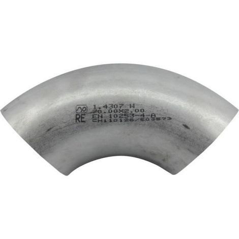 Winkelrohr - Stap Pert - 1.4301 - Edelstahl - 90 Grad - Durchmesser 30 Mm