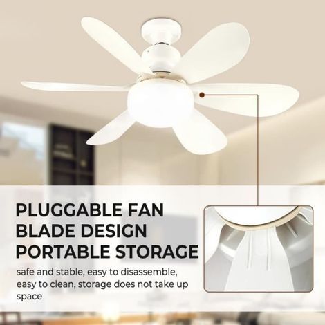 Deckenventilator - Led - 2400 Lm - 3 Geschwindigkeitsstufen - Kabellose Fernbedienung