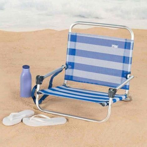 Strandstuhl - Mehrfarbig - Aluminium - Zusammenklappbar - 1-sitzer