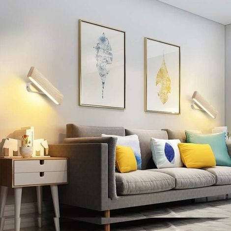 Led-wandleuchte, Drehbare Wandlampe Für Wohnzimmer, Schlafzimmer, Treppenhaus/flur, Warmweiß