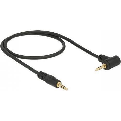 Audiokabel – 3,5 Mm (m) – 1 M – Schwarz – Winkelstecker