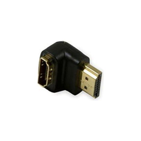 Lyndahl Abgewinkelter Hdmi-adapter – Buchse Auf Stecker – 90 Grad – 24 Karat Vergoldet – Kompakte Abmessungen