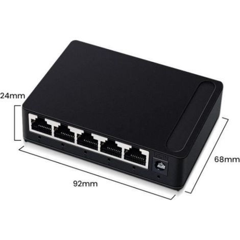 Netzwerk-switch Und Hub – Gigabit-ethernet-switch Mit 5 Rj45-ports (10–100–1001 Mbit/s)