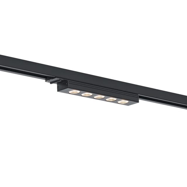 Moderne Schwarze Deckenleuchte Für 1-phasen-schienensystem 5w 370 Lm 3000k - Iconic Tsiri