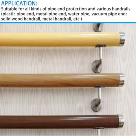 4-teilige Edelstahl-handlauf-endkappe, 0,4 Mm (45 Mm) Superdünne Armlehnen-endabdeckung