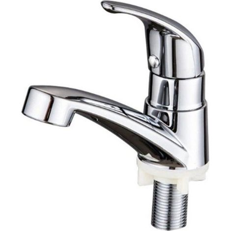 Waschbecken Im Badezimmer Mit Einem Kaltwasserhahn, Unterbauwaschbecken Mit Einem Kaltwasserhahn