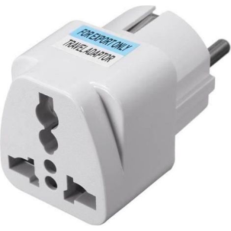 Steckeradapter - Cr2ab - Universal (uk/us/eu/au → Eu) - 250 V 10 A - 2 Runde Stifte