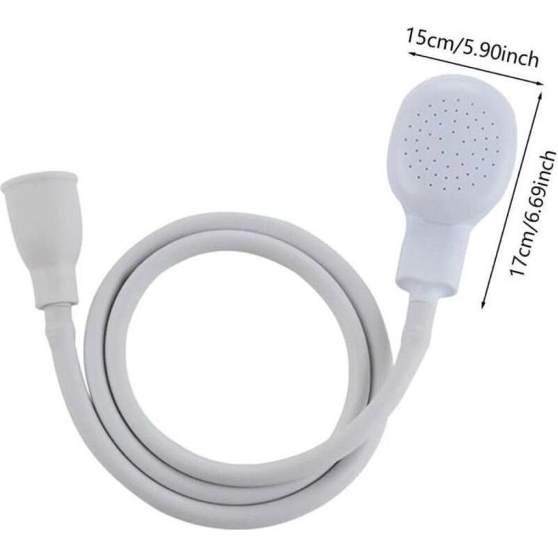 Douchette Robinet Pour Mélangeur Plastique,douchette Tuyau Lavabo Douchette Coiffure À Domicile,bain Bébé,animal,wc,1.2m/39.37inch