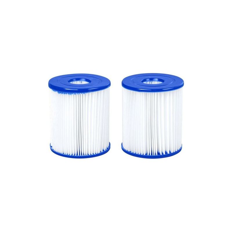 Bestway 58093-17 Filterkartusche, Größe I, Für Schwimmbäder, Blau/weiß, 7,9 X 8,9 Cm, 2er-pack