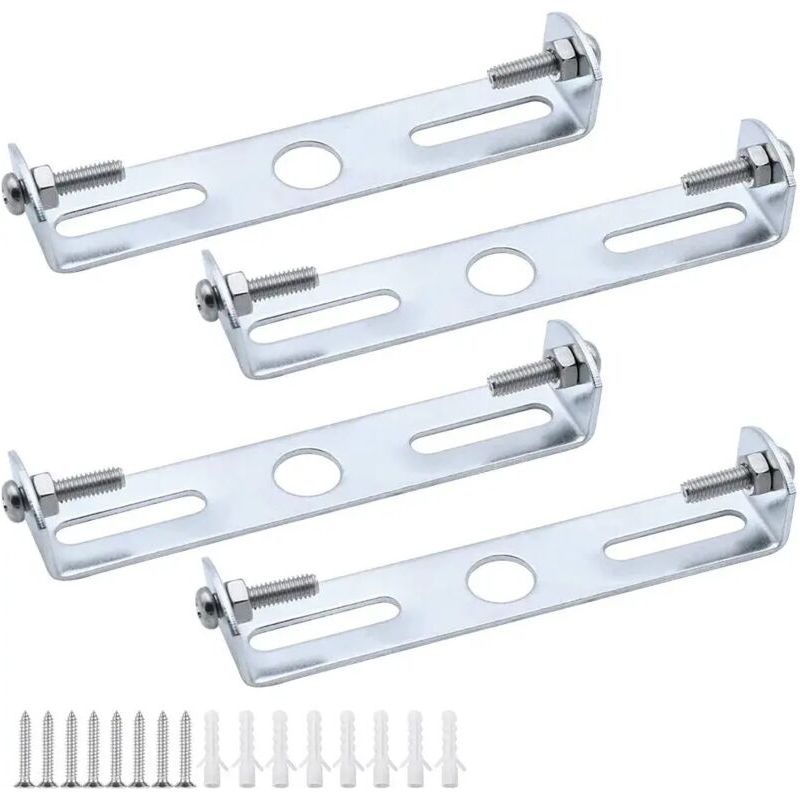 Deckenleuchten-montagehalterung 105 Mm – Set Mit 4 Verzinkten Metallplatten – Tragkraft 5 Kg – Für Leuchten Von 110 Bis 130 Mm