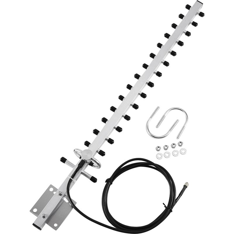 2,4 Ghz 25 Dbi Wifi Richtantenne Mit Rpsma-anschluss, 2 M Kabel, Für Outdoor-router.