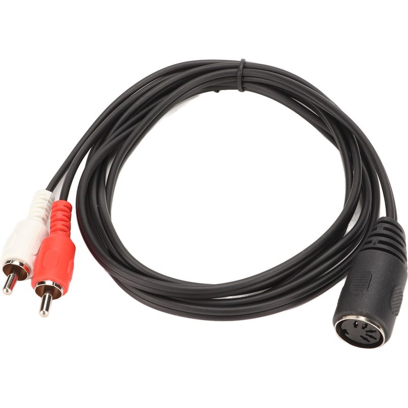 5-poliges Din-buchse Auf 2 Cinch-stecker Audio-adapterkabel, Massiver Stecker, 1,5 M, Für Cd-player, Videorecorder, Dvd-player