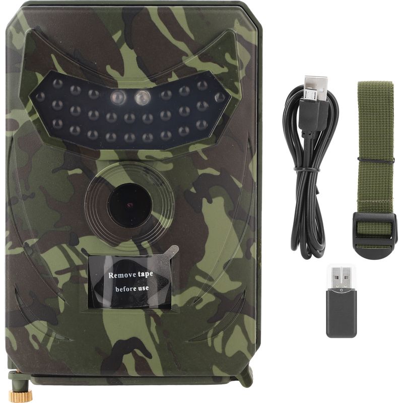 12-megapixel-wildkamera Für Den Außenbereich, 26 Infrarot-leds, Nachtsicht, Pir-sensor, Wasserdicht Gemäß Ip56 – Wildtierüberwachungsgerät