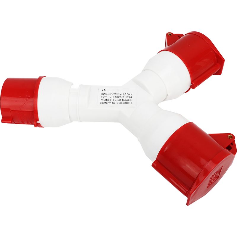 Ip44 Wasserdichter Industriestecker, 5-poliger Y-stecker, 3p+n+e, 380–415 V, 32 A, Stecker Für Luftfahrt/baustellen