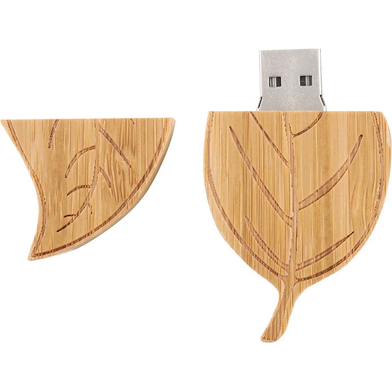 16 Gb Usb-stick In Blattform Aus Holz, U-disk 2.0-speicherstick Für Pc, Usb 1.1-kompatibel