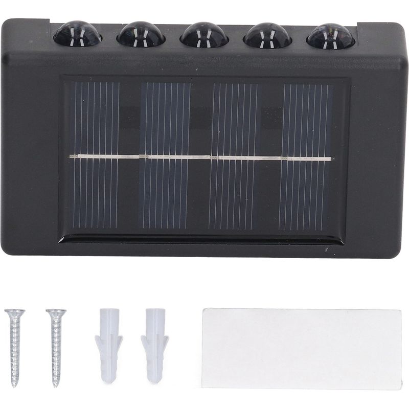 Doppelseitige, Wasserdichte Ip65 600mah Solar-led-wandleuchte Für Den Außenbereich