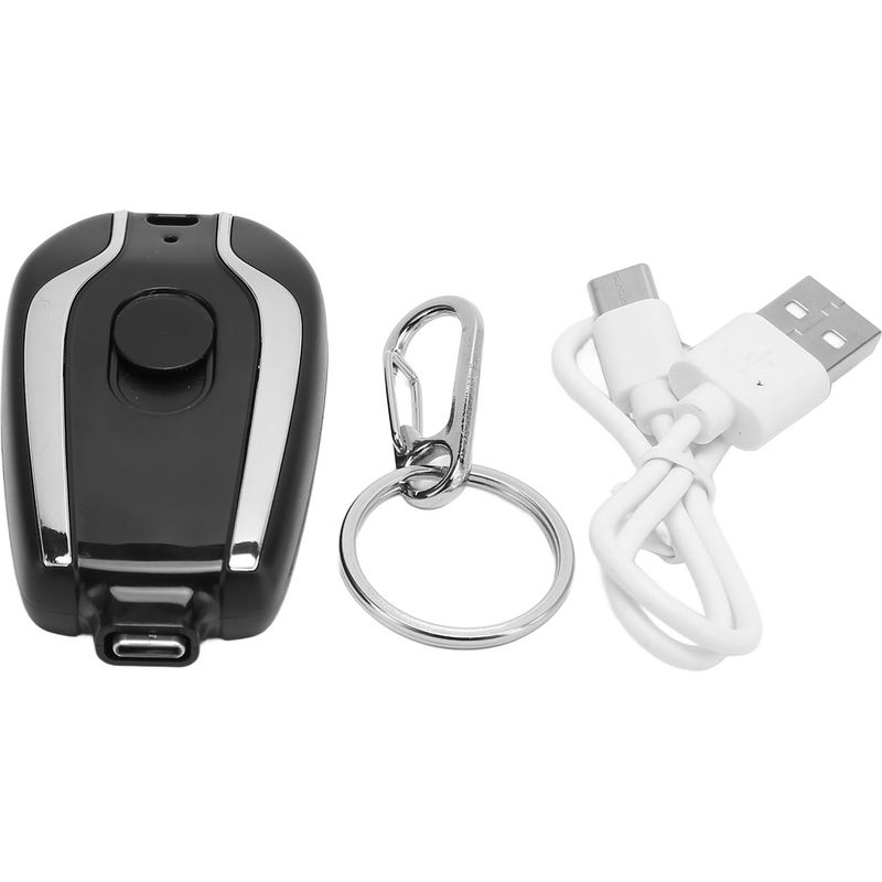 1500 Mah Schnellladegerät Mit Usb-c-anschluss Für Android-geräte, Mini-notfall-powerbank Für Mobiltelefone, Schwarz