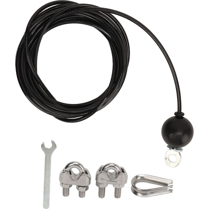 Schwarzes Seilzug-fitnesssystem, Robuste Stahlseilrolle, Metallseil Für Heimfitnesstraining, 4 M