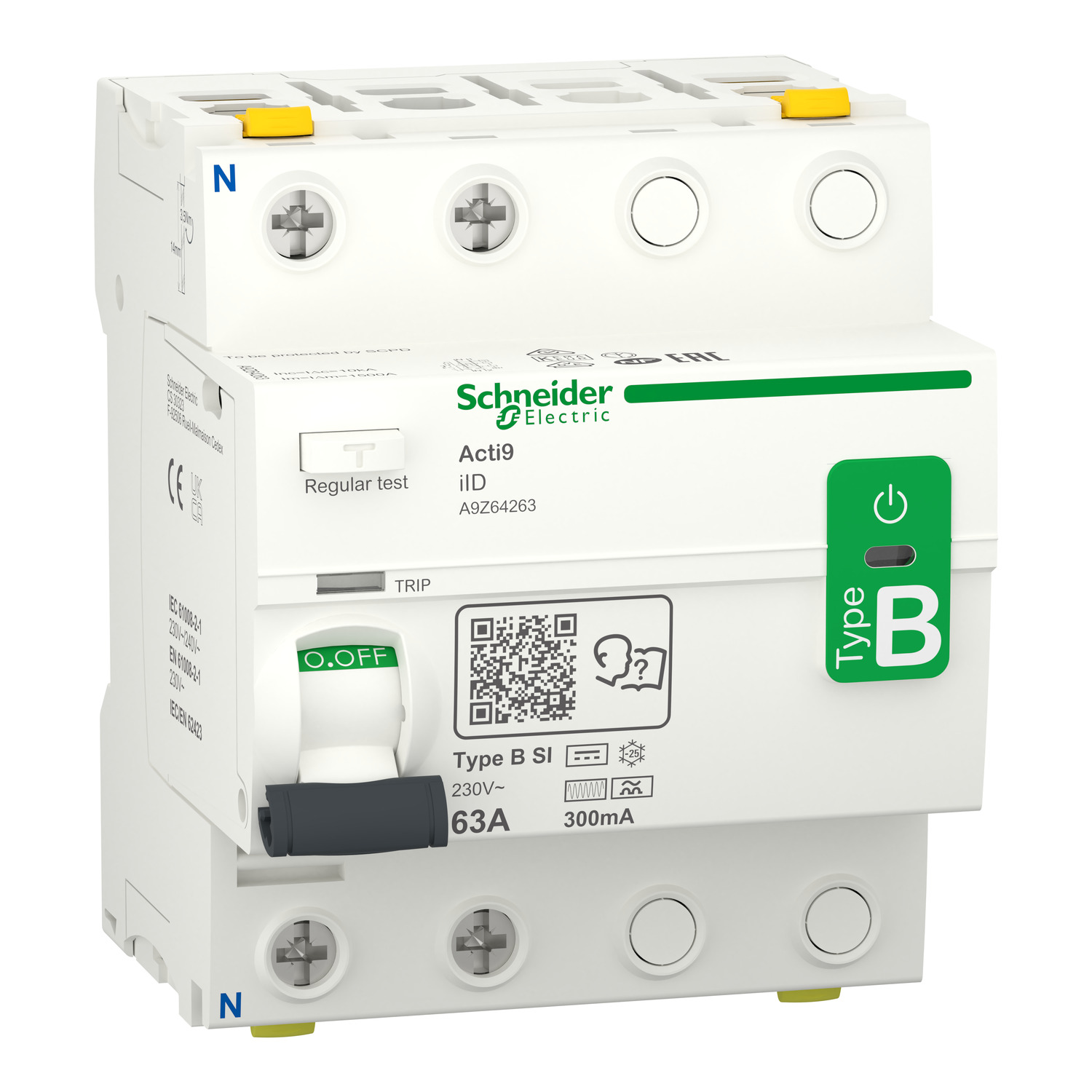 Acti9 2p 63a 300ma B Si Schalter - Hochwertiger Differenzialschutz