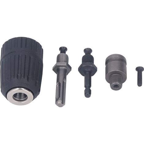 Jeu De Mandrins De Perceuse À Main En Alliage Abs, Filetage De Haute Précision De 2 À 13mm, Auto-serrant Avec 3 Adaptateurs Pour Le Bois