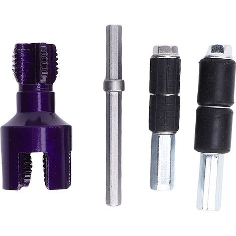 Enfile-tuyau G1/2 G3/4, Aiguilles D'Arrêt D'Eau, Outil De Coupe De Filetage Interne Et Externe, Bielle À Tige Hexagonale Pour Perceuse Électrique