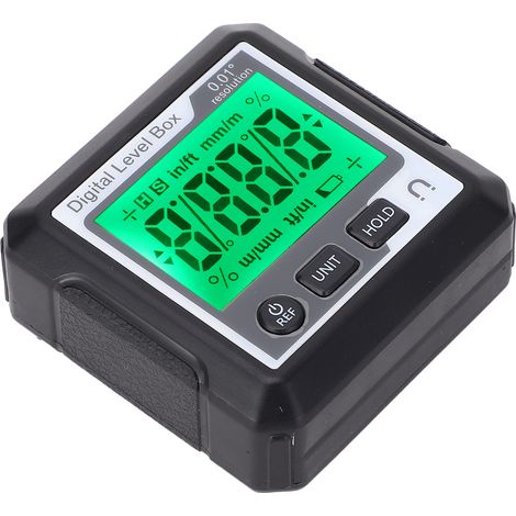 Boîte De Niveau Numérique Avec Aimant, Jauge D'Angle Électronique, Rapporteur Inclinomètre Pour La Transformation Du Bois, Réparation Automobile, Noir Et Blanc