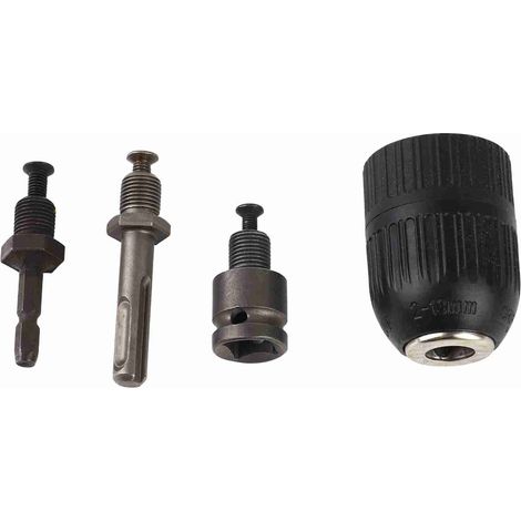 Mandrin De Perçage Sans Clé, 3 Mâchoires, 1/2 Po Carré À 1/4 Po Hexagonal, Plage De Serrage De 2 À 13 Mm