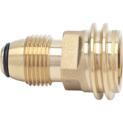 L'Adaptateur De Raccords En Laiton Pour Réservoir De Propane Convertit La Vanne De Service Pol Du Réservoir Lp En Tuyau Qcc1 Type1