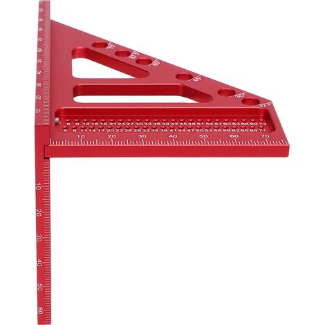 Règle Triangulaire À Onglet Multifonctionnelle, Haute Précision, Mince Et Légère, Mesure Multi-angle 3d Pour Le Travail Du Bois