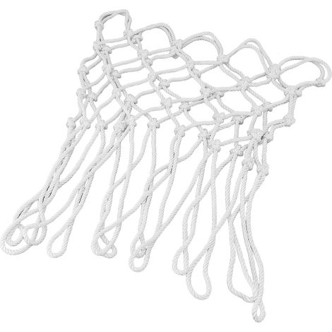 Filet De Basket-ball De Remplacement, Anti-fouet, Toutes Saisons, Adapté Aux Jantes Intérieures Et Extérieures Standard, Filets Professionnels En Polyester Blanc