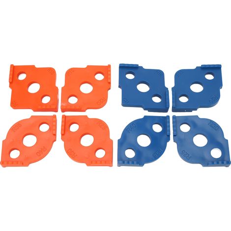 Gabarit De Routeur De Gabarit De Rayon, Positionneur D'Angle Pour Le Travail Du Bois Abs, 8 Pièces