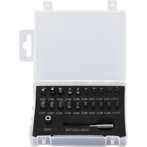 Kit D'Extracteur De Vis Endommagé Multifonctionnel En Acier À Grande Vitesse, Ensemble De 22 Pièces