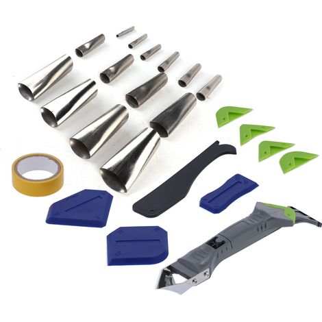 Outils De Calfeutrage En Silicone, Kit D'Applicateur De Buse De Calfeutrage, Outil De Finition De Mastic Réutilisable 24 Pièces