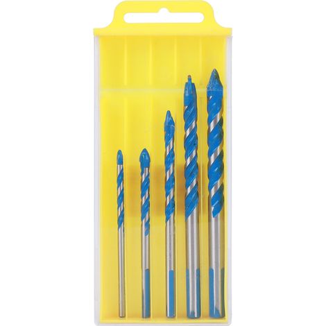 Foret Central Pour Carreaux De Céramique, Outil De Perçage De Trous Muraux, Bricolage (4mm 5mm 6mm 8mm 10mm), 5 Pièces