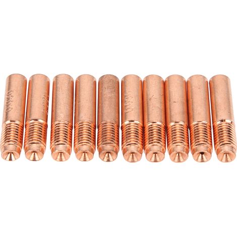Buses Conductrices En Cuivre Pour Soudage Mig, Embouts De Contact, Accessoires De Remplacement, 0.8mm, 10 Pièces