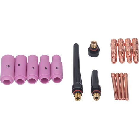 Kit D'Accessoires Pour Torche De Soudage Tig, 16 Pièces, Consommables De Coupe Plasma En Cuivre Et Céramique Pour Wp 17 18 26
