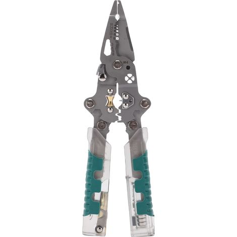 Pince À Dénuder 12 En 1, Outil À Dénuder Avec Testeur De Tension, Rappel, Coupe Électrique Pliable Et Robuste Pour Un Usage Domestique Professionnel