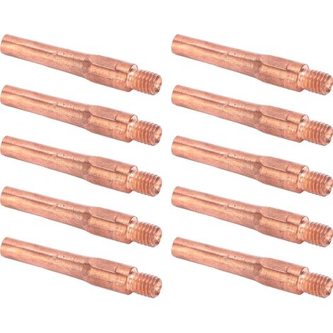Embouts De Contact M6, Buse Conductrice, Alimentation En Fil De Cuivre, Accessoire Pour Pistolet De Soudage, 45x7,5x1,2mm, 10 Pièces