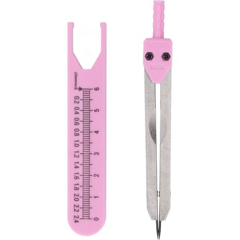 Pieds À Coulisse Ecg En Acier Inoxydable, Règle De 0 À 2,4 Pouces, Outil De Mesure De Séparation Pour Les Soins Infirmiers, Rose