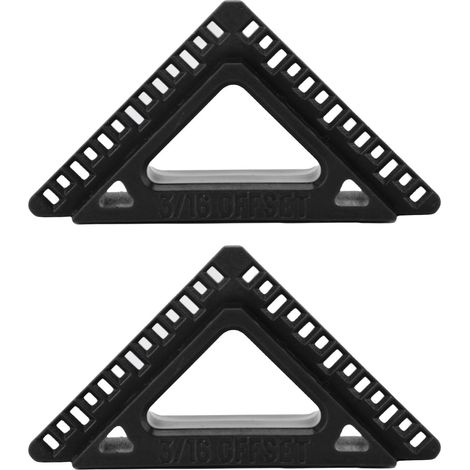 Outil De Révélation De Boîtier De Porte Et De Fenêtre, En Plastique Noir 3/16 Pouces 1/4 Pouces, Outils Pour Le Travail Du Bois 2 Pièces