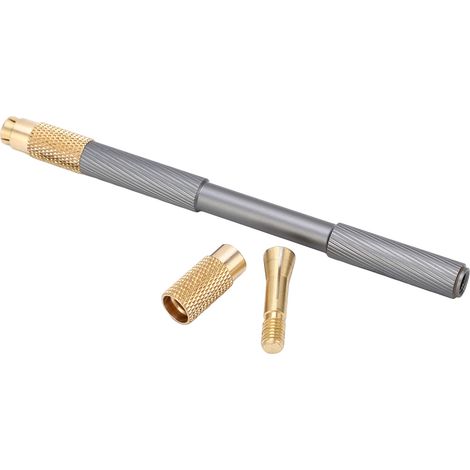 Poignée De Grattoir Universelle En Alliage D'Aluminium, Antidérapante, Double Tête Ergonomique Avec Loquet En Laiton Gris